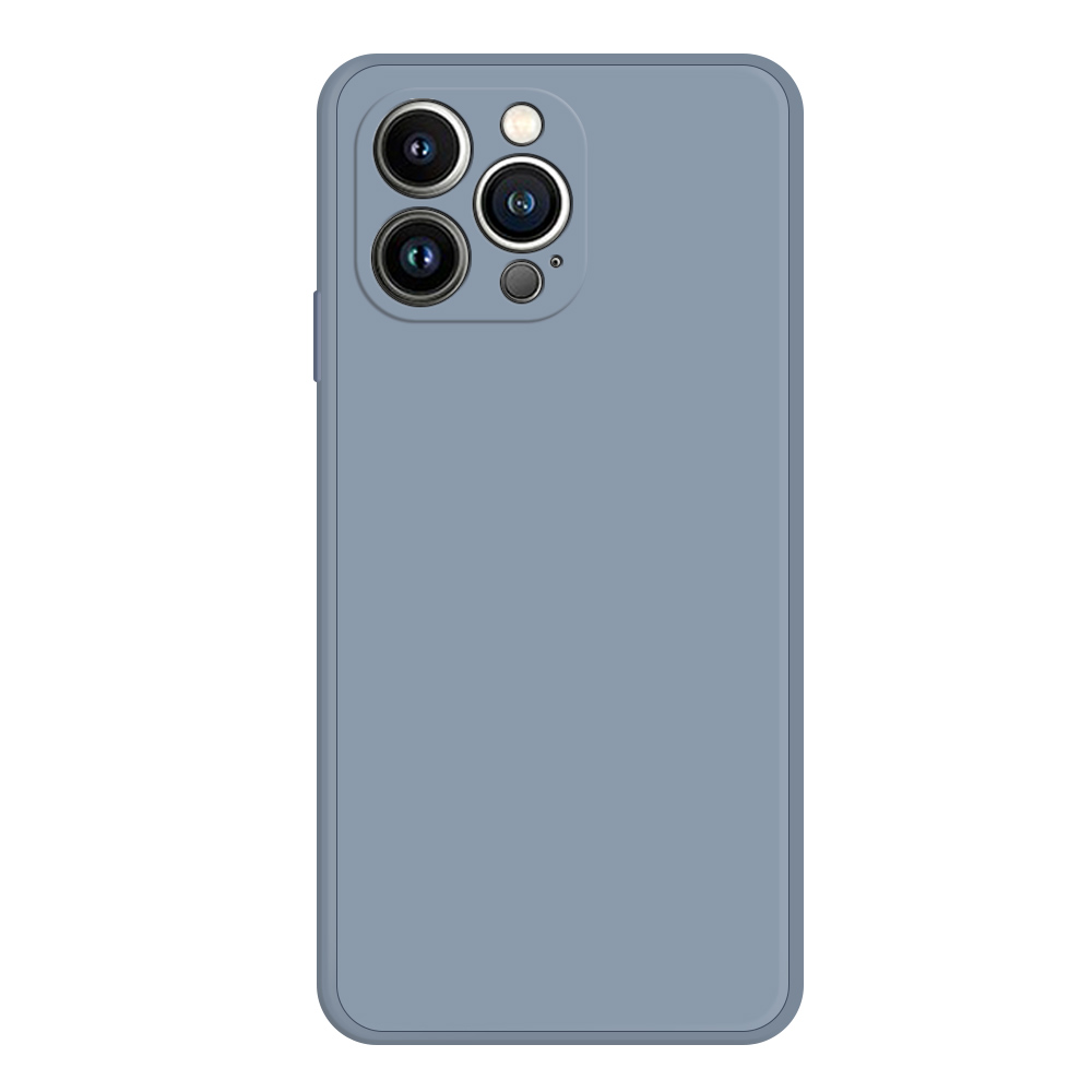 

Für Iphone 15 Pro Max Right Edge Rubberized Phone TPU Deckungsfaserfaser Telefonhülle - Grau Blau, iPhone 15 Pro Max