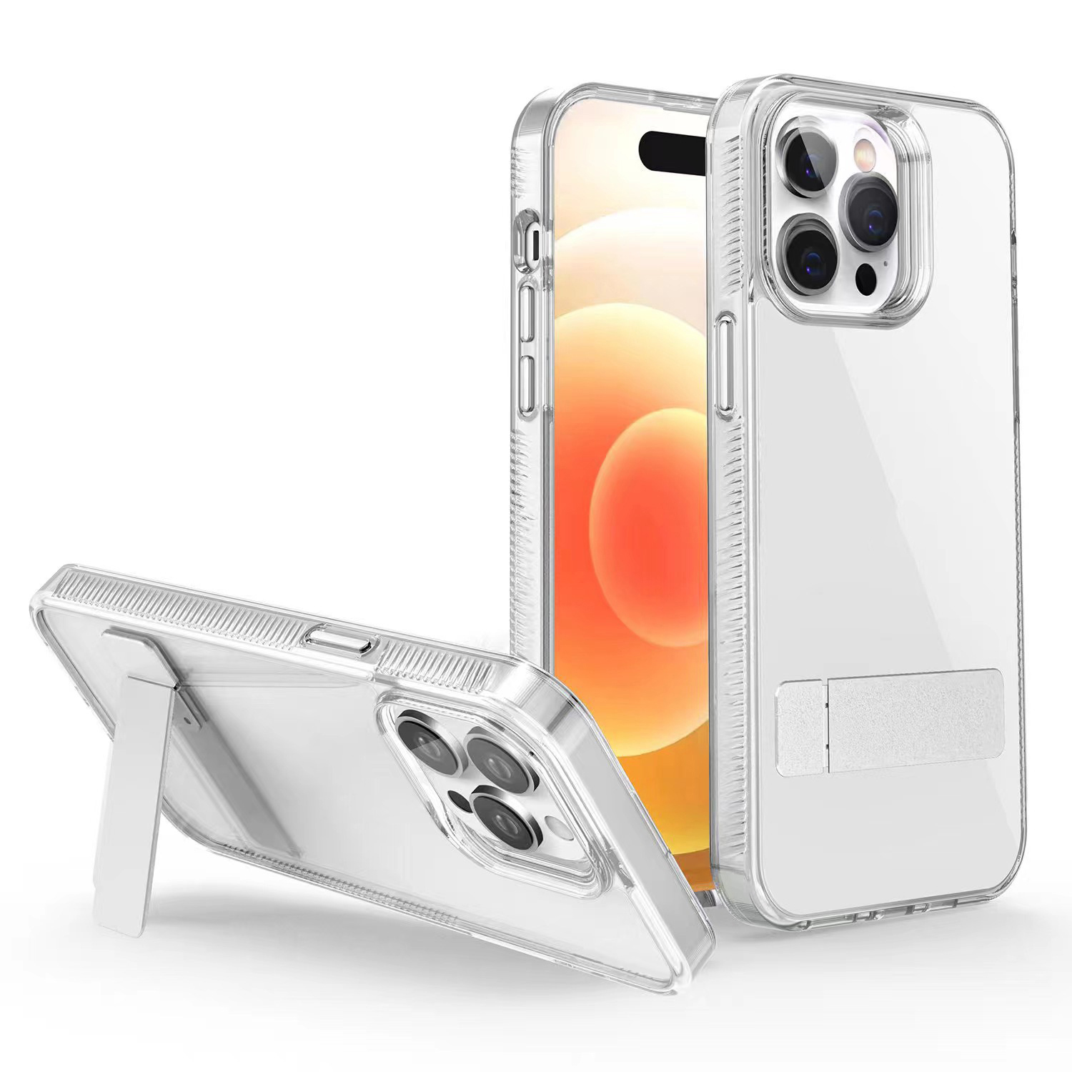 

G -stil Für Iphone 15 Pro Ständer TPU + Acryl Clear Case Drop Proof Protective Telefonabdeckung - Transparent, iPhone 15 Pro