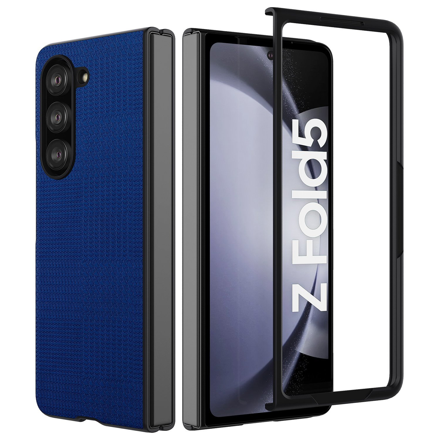 

VILI Th-serie Für Samsung Galaxy Z Fold5 5G Anti-drop-telefonhülle Pu+pc+tpu-telefonabdeckung - Blau, Galaxy Z Fold5 5G
