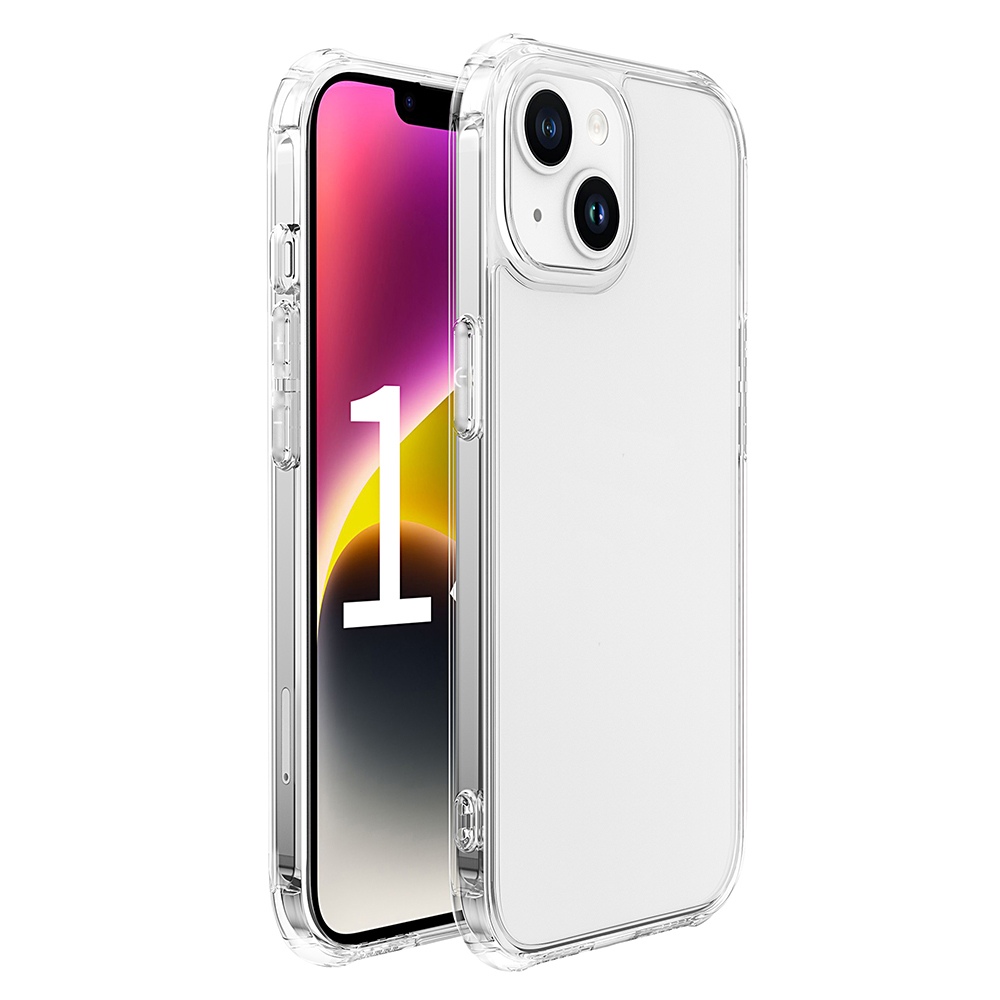 

Leeu Design Für Iphone 15 Plus 6D Stereo -soundlöcher Telefonhülle Clear Tempered Glass+TPU Schutzabdeckung, iPhone 15 Plus