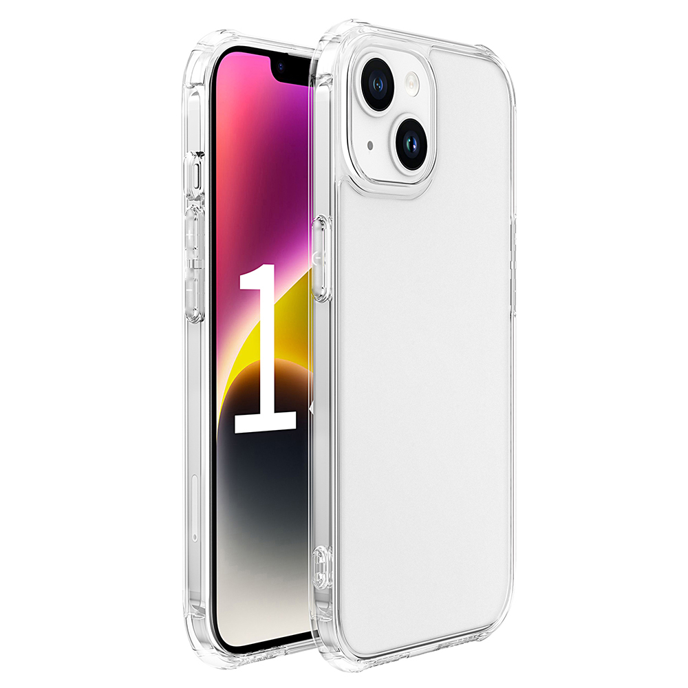 

Leeu Design Für Iphone 15 Plus Temperamentiertes Glas+tpu-telefonhülle 6D Stereo-soundlöcher Matte Anti-fingerabdrücke Abdeckung, iPhone 15 Plus