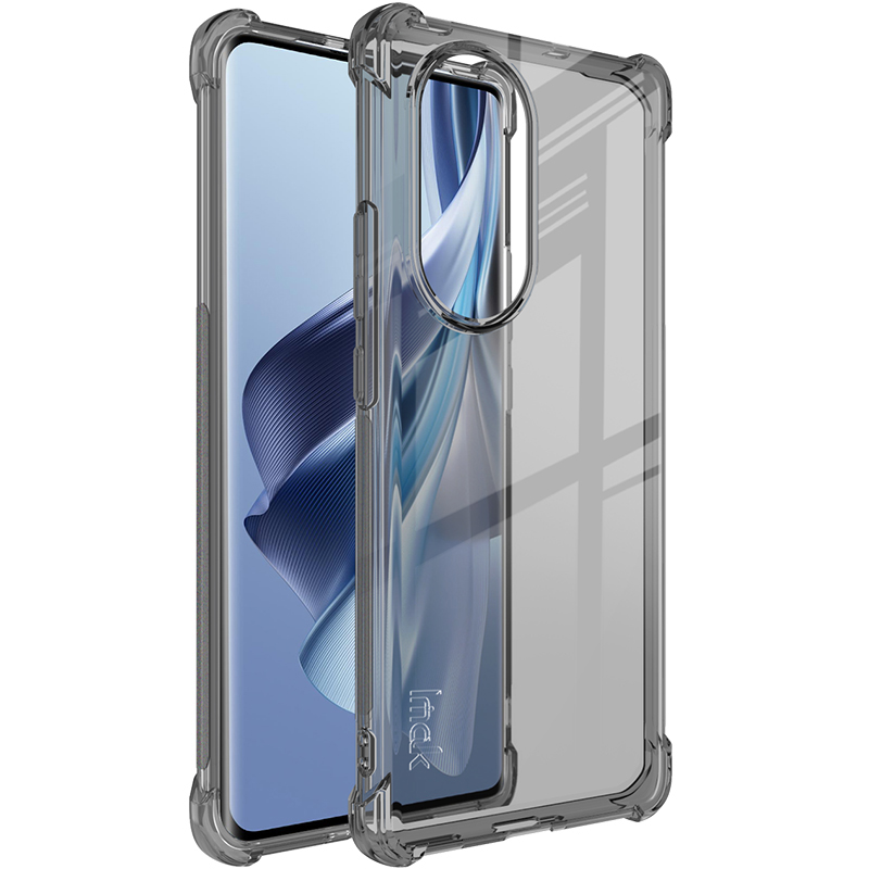 

IMAK Für Oppo Reno10 5g / Reno10 Pro 5G Clear Mobile Case TPU Deckt Vier Eck Airbag -kissen -smartphone -shell ab - Transparent Schwarz, Oppo Reno10 5G (Global)