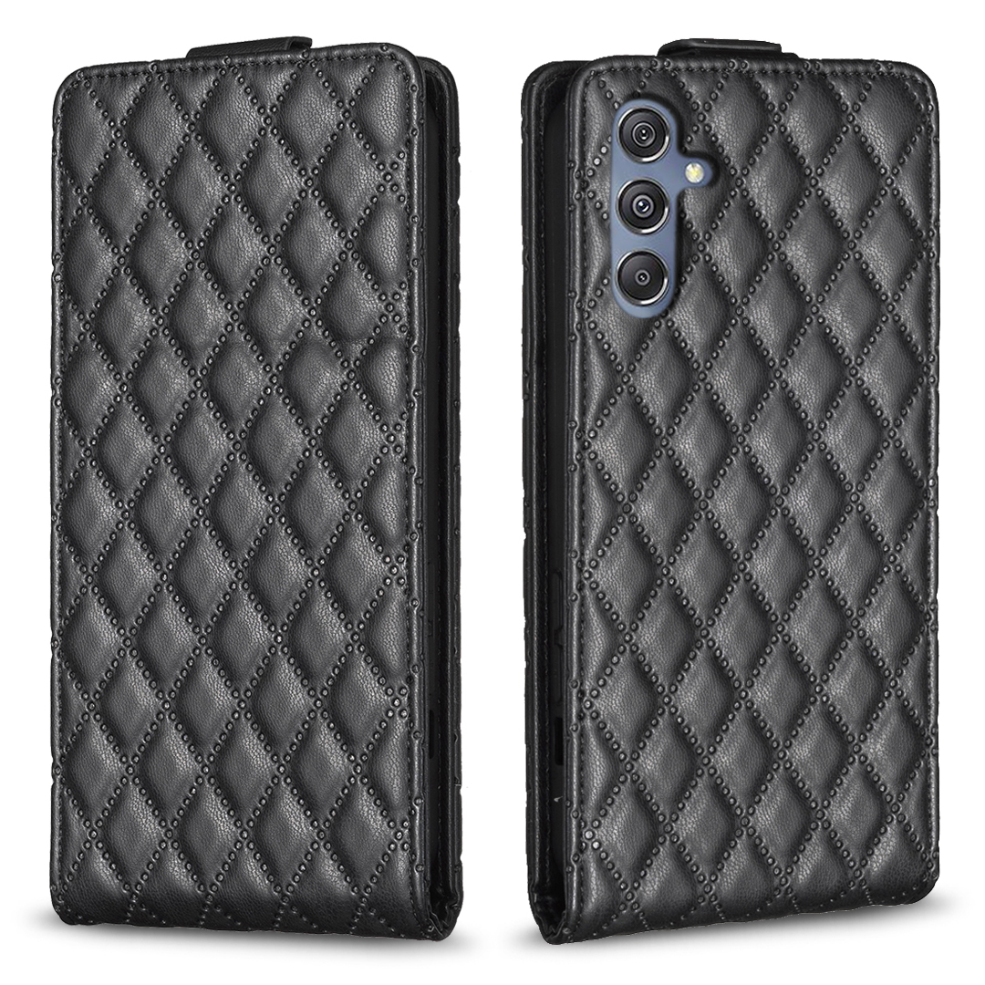 

BF30 Vertical Flip Leder Hülle Für Samsung Galaxy M34 5g, Muster -gedruckte Standkartenhalter -telefonabdeckung - Schwarz, Samsung Galaxy F34 5G