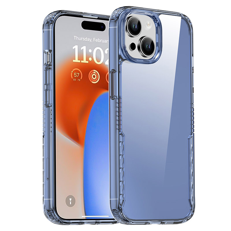 

Ipaky Für Iphone 15 Plus Transparente Telefonhülle TPU Frame PC Back Anti-drop - Transparent Blau, iPhone 15 Plus