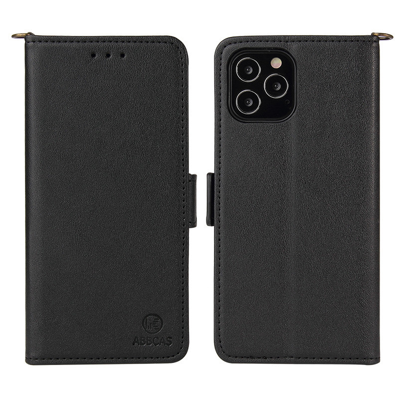 

Abbcas Für Iphone 15 Pro Max PU Leder Flip Hülle Ameise Textur Stand Wallet Telefonabdeckung - Schwarz, iPhone 15 Pro Max