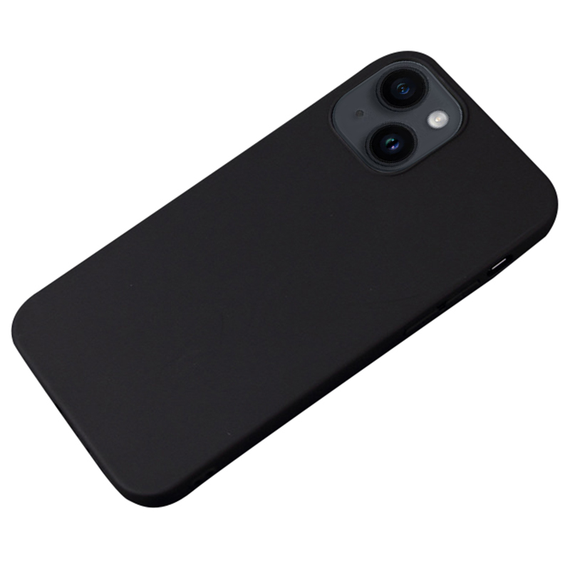 

Für Das Iphone 15 Plus Soft Tpu-telefonhülle Matte Finish Coating Anti-kratzer-rückzugabdeckung - Schwarz, iPhone 15 Plus
