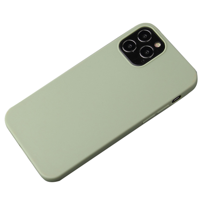 

Für Das Iphone 15 Pro Soft TPU Back Protective Cover Matte Finish Coating Anti-kratzer-telefonhülle - Matcha Green, iPhone 15 Pro