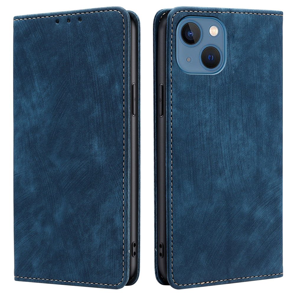 

Telefonhülle Für Iphone 15 Pro Max, Magnetischer Verschluss PU Leder RFID Blockierende Flip -wallet -standabdeckung - Blau, iPhone 15 Pro Max