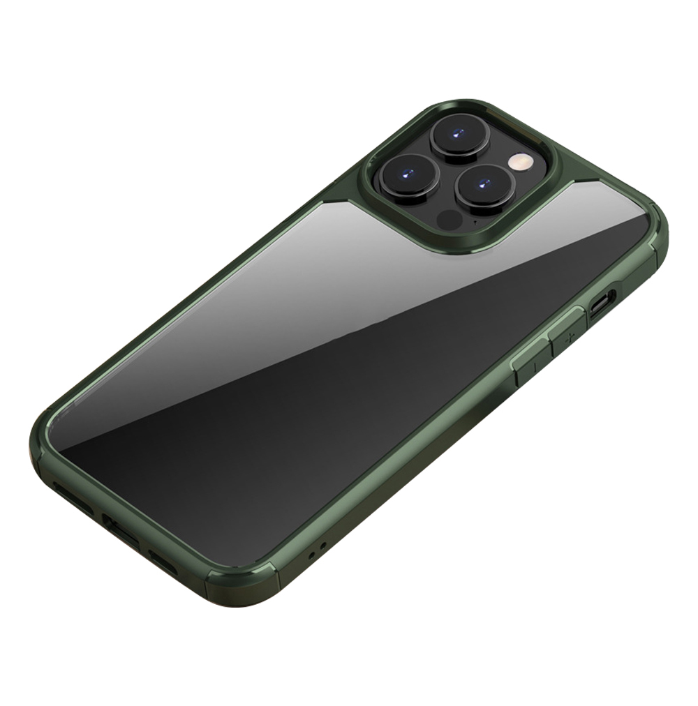 

Für Das Iphone 15 Pro Max Anti-kratzer-phone-hülle Drop-protective Hybrid PC + Tpu-telefonabdeckung - Grün, iPhone 15 Pro Max