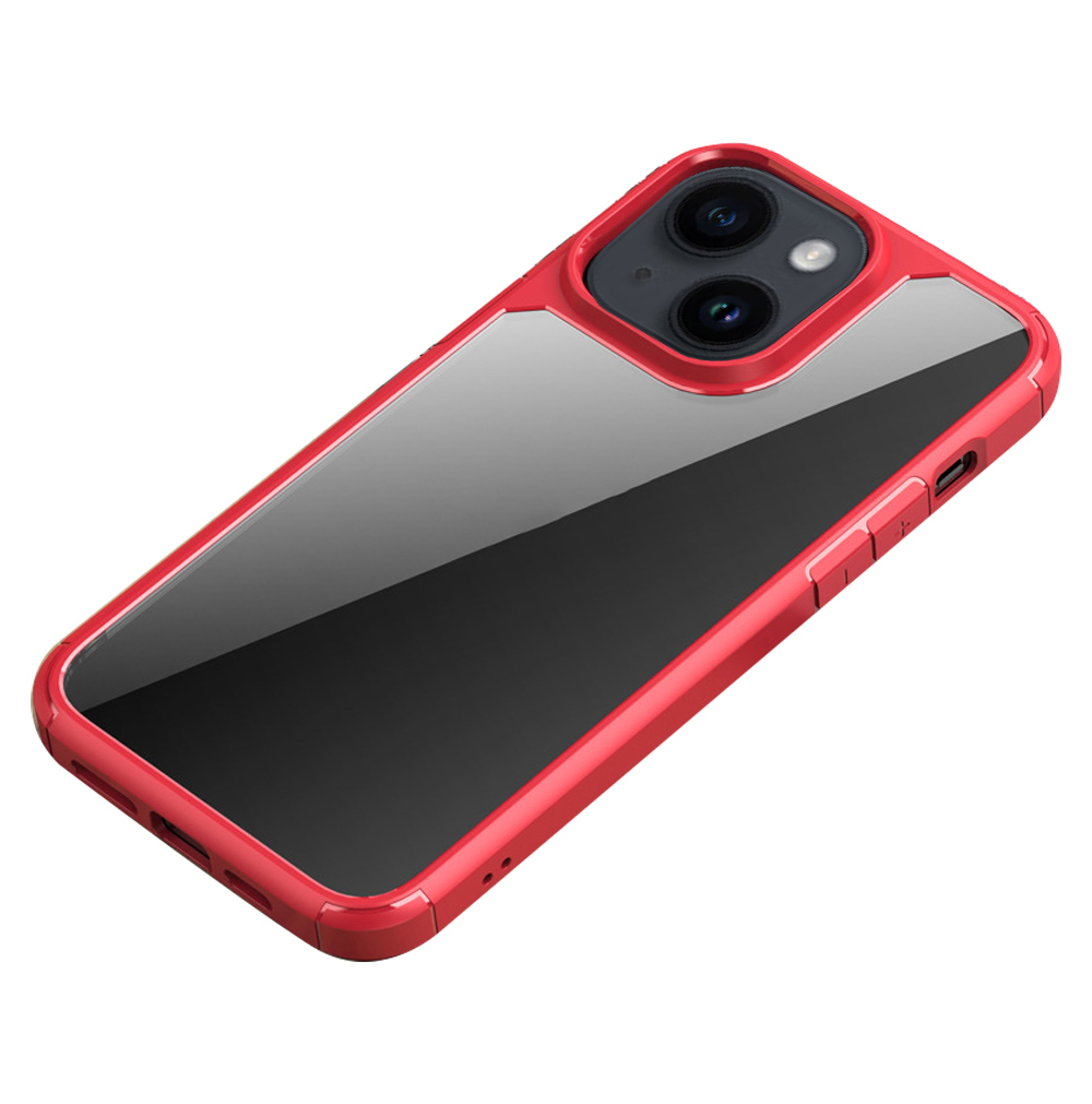 

Hard PC + Tpu-telefonhülle Für Iphone 15 Plus Anti-kratzer-schock-slim-telefonabdeckung - Rot, iPhone 15 Plus