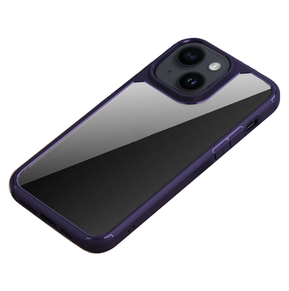 

Anti-kratzer-telefonhülle Für Iphone 15 Schutzhybrid-pc + Tpu-telefonabdeckung - Blau, iPhone 15
