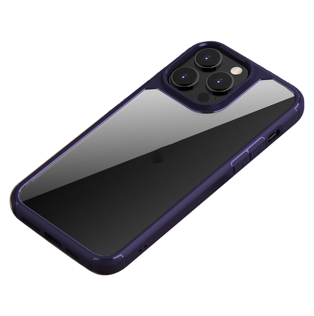 

Für Das Iphone 15 Pro Anti-drop-telefonkoffer Schutzharter PC + Tpu-telefonabdeckung - Lila, iPhone 15 Pro
