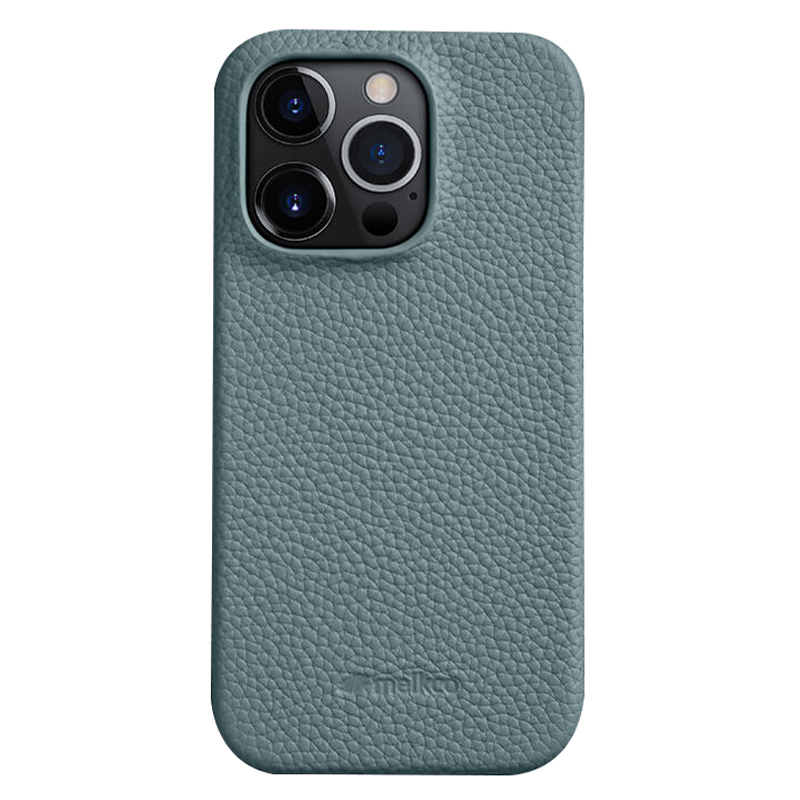 

Melkco Mikrofaserfutterabdeckung Für Iphone 15 Pro, Echte Kuhleder -pc Unvollständige Telefonhülle - Baby Blau, iPhone 15 Pro