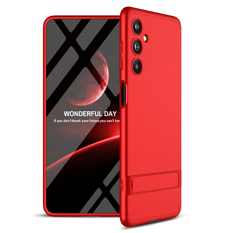 

GKK Für Samsung Galaxy F54 5G/M54 5G Schockfestes Kunststoff -telefonabdeckungsabdeckung Versteckter Kickstand -telefon Zurück - Rot, Galaxy F54 5G