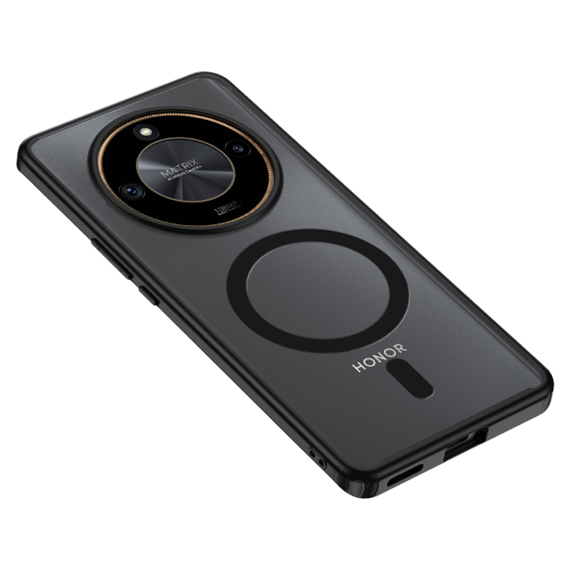 

Magnetische Telefonhülle Für Ehren X50, PC+TPU -telefonabdeckung, Die Mit Magsafe Kompatibel Ist - Matt-schwarz, Honor X50