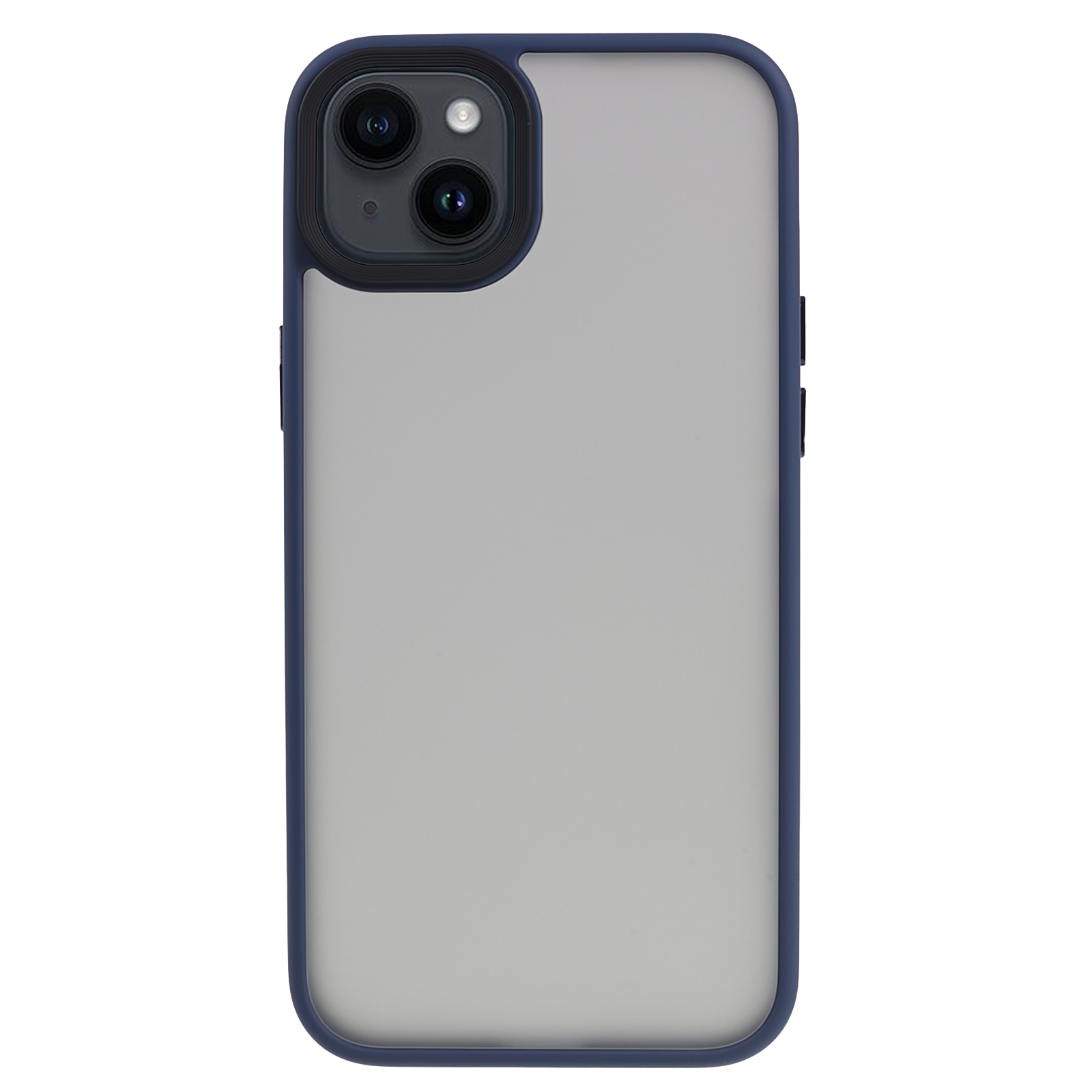 

Fulexin Stoßdeliedelefonhülle Für Iphone 15 Skin-Touch Tpu+acrylmatte Telefonabdeckung - Dunkelblau, iPhone 15