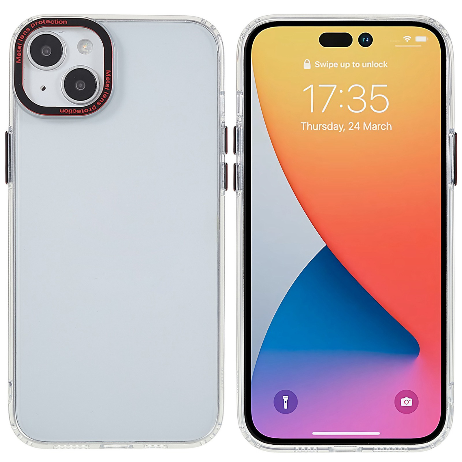

Fulexin Anti-scratch-telefonhülle Für Iphone 15 Schutz Tpu+acrylkristall-clear-telefon Shell - Schwarz, iPhone 15