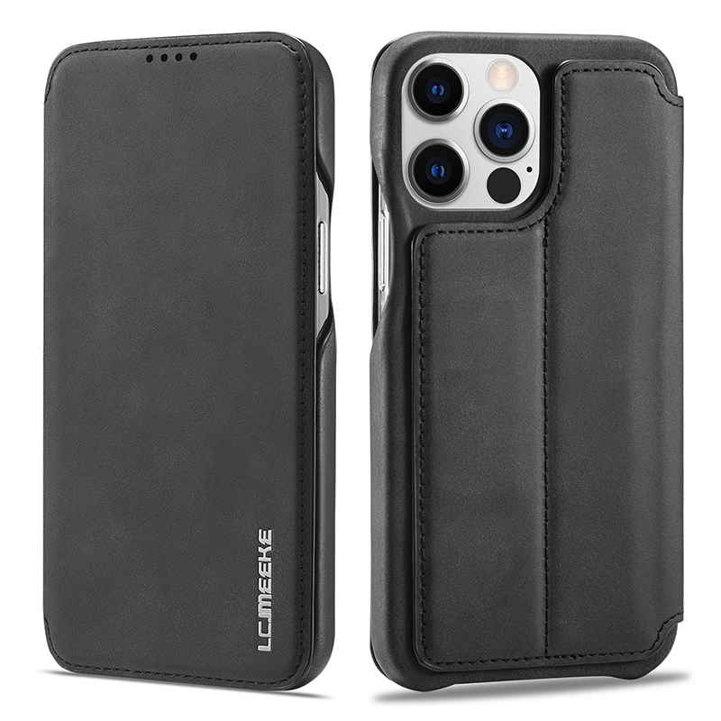 

Lc. Imeeke Für Iphone 15 Pro Max Drop-proof-stand Cover-abdeckung PU Leder Telefonhülle Mit Kartensteckplatz - Schwarz, iPhone 15 Pro Max