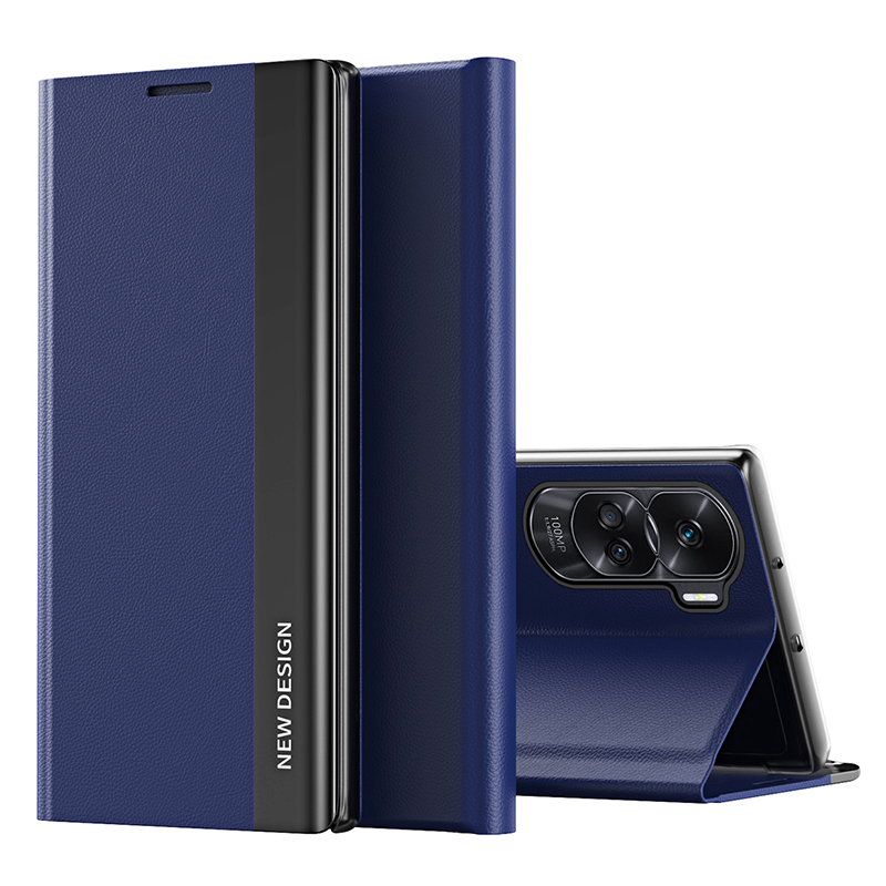 

Für Ehre 90 Lite 5G / X50i 5G PU Leder+pc Elektroplatte Telefonabdeckung Anti-drop-ständer Gehäuse - Saphir, Honor 90 Lite 5G