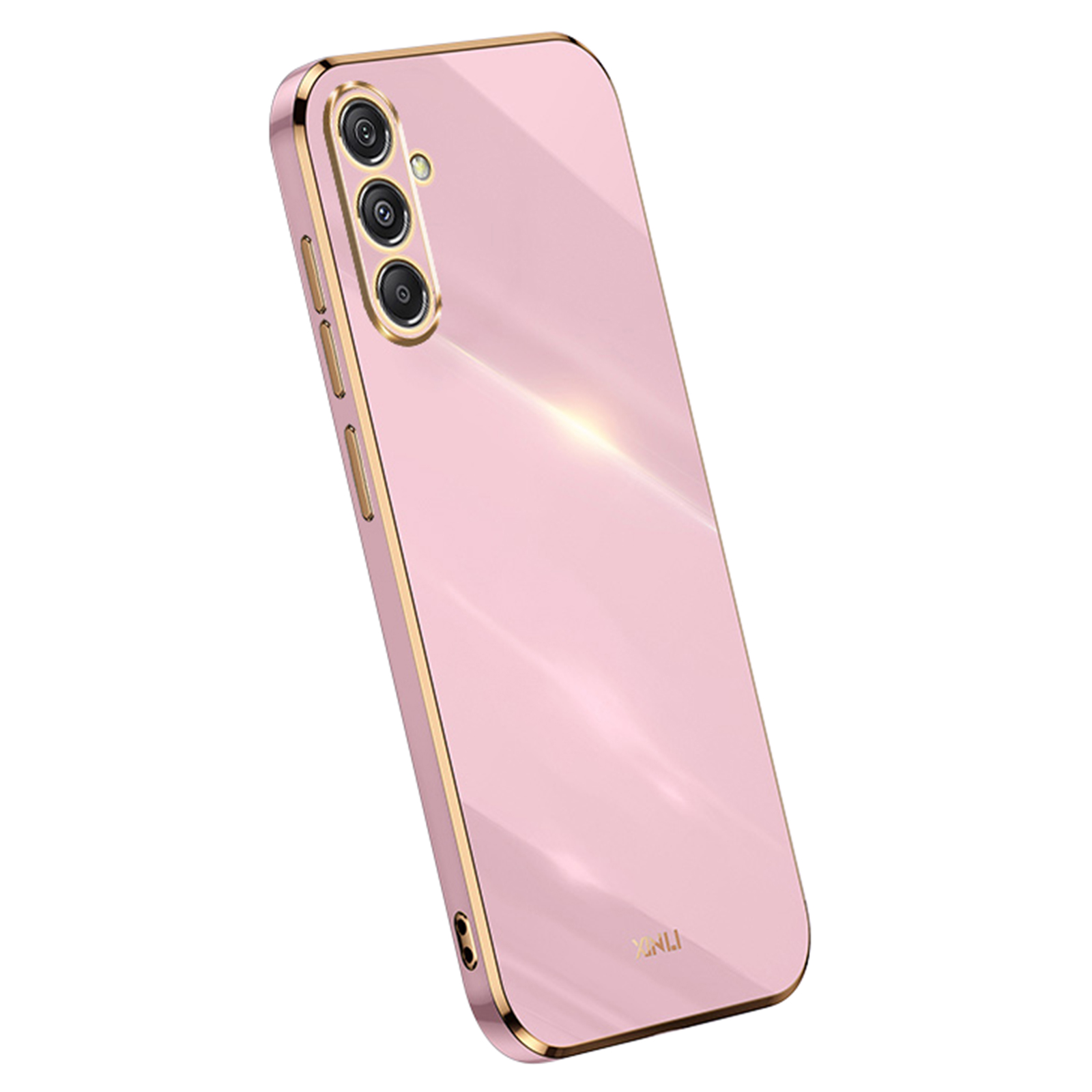 

Xinli Für Samsung Galaxy S23 fe Electroplated Gold Edge TPU Phone Case Drop-sof-abdeckung - Lila, Galaxy S23 FE