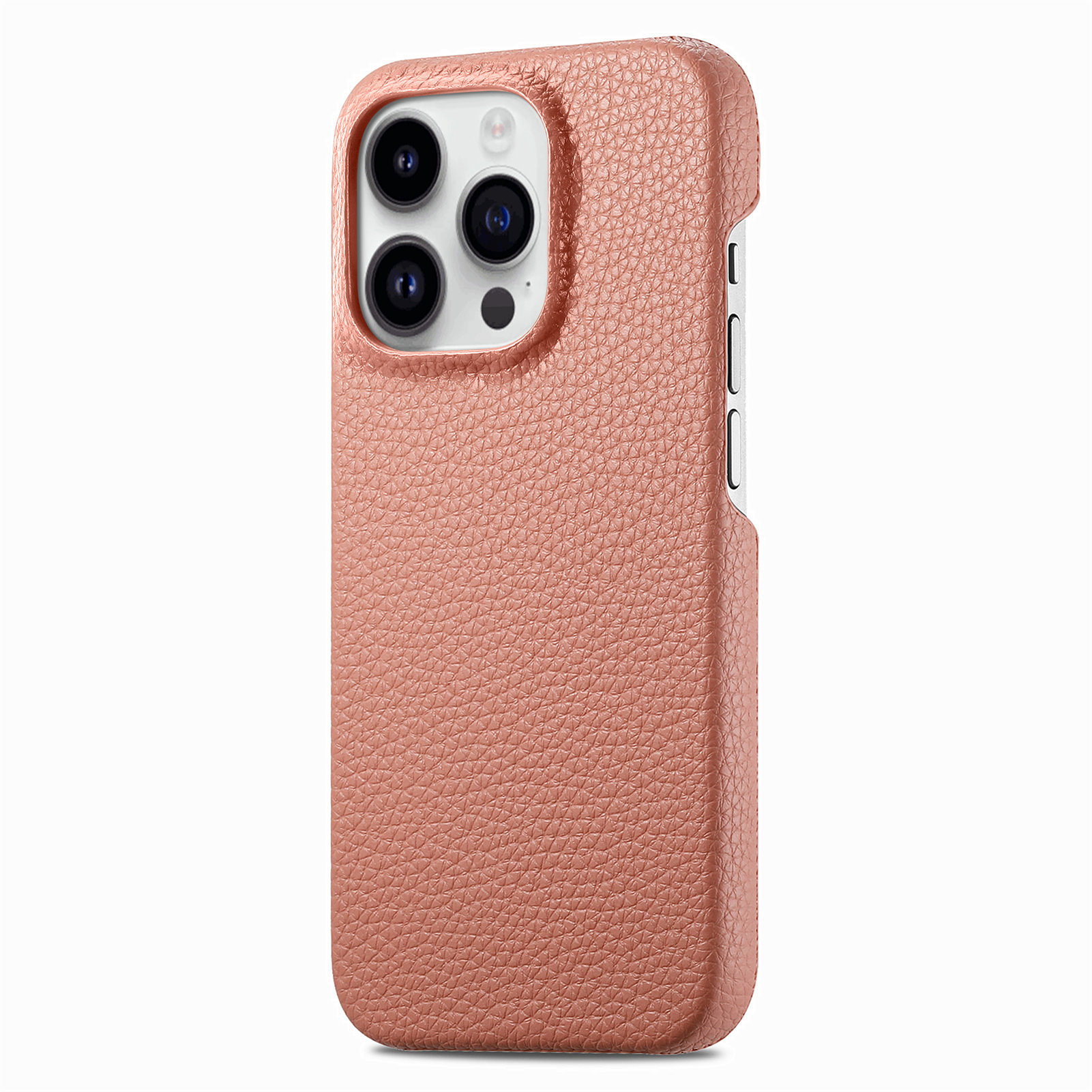 

Litchi Textur Back Hülle Für Iphone 15 Pro Max Maximale Farbe PU -leder -pc -telefonabdeckung - Rosa, iPhone 15 Pro Max