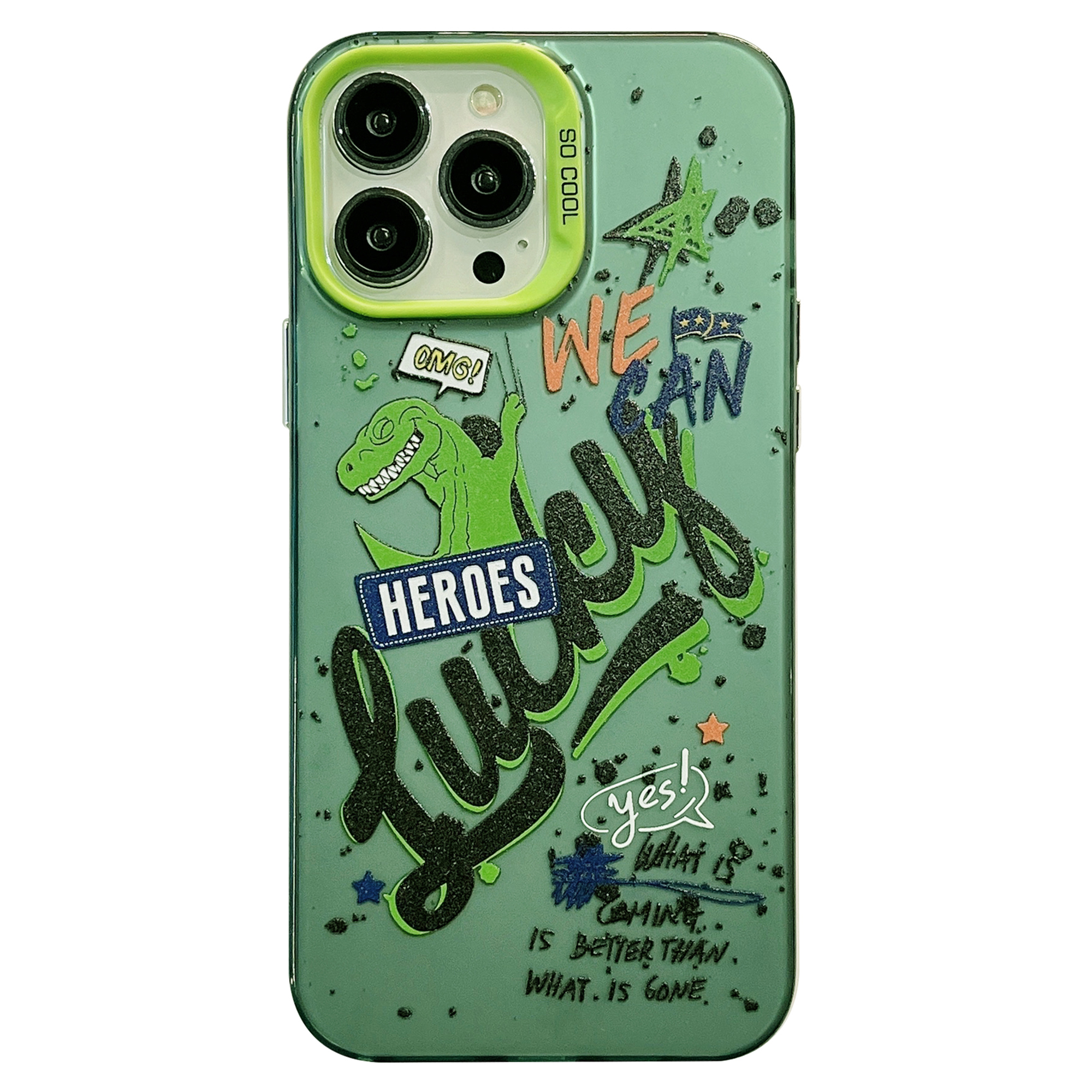 

Zurück Hülle Für Iphone 14 Pro Max Farbenfrohe Musterdruck Anti-kratzer-pc+tpu-telefonabdeckung - Glücklich, iPhone 14 Pro Max