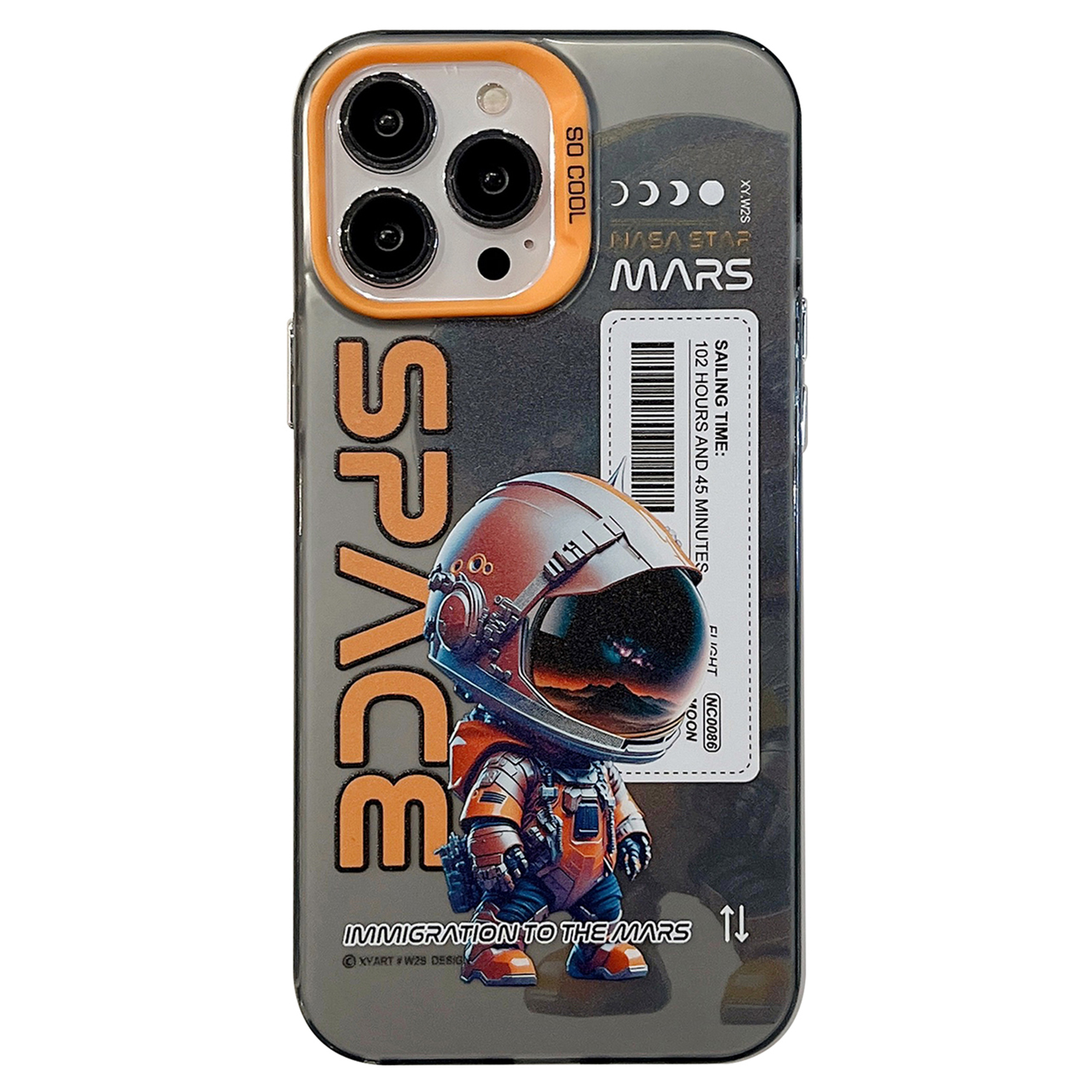 

Für Das Iphone 14 Pro Max PC+TPU Back Case Panda Astronaut Bunte Muster Druckschockdelie -telefonabdeckung - Orangefarbener Astronaut, iPhone 14 Pro Max