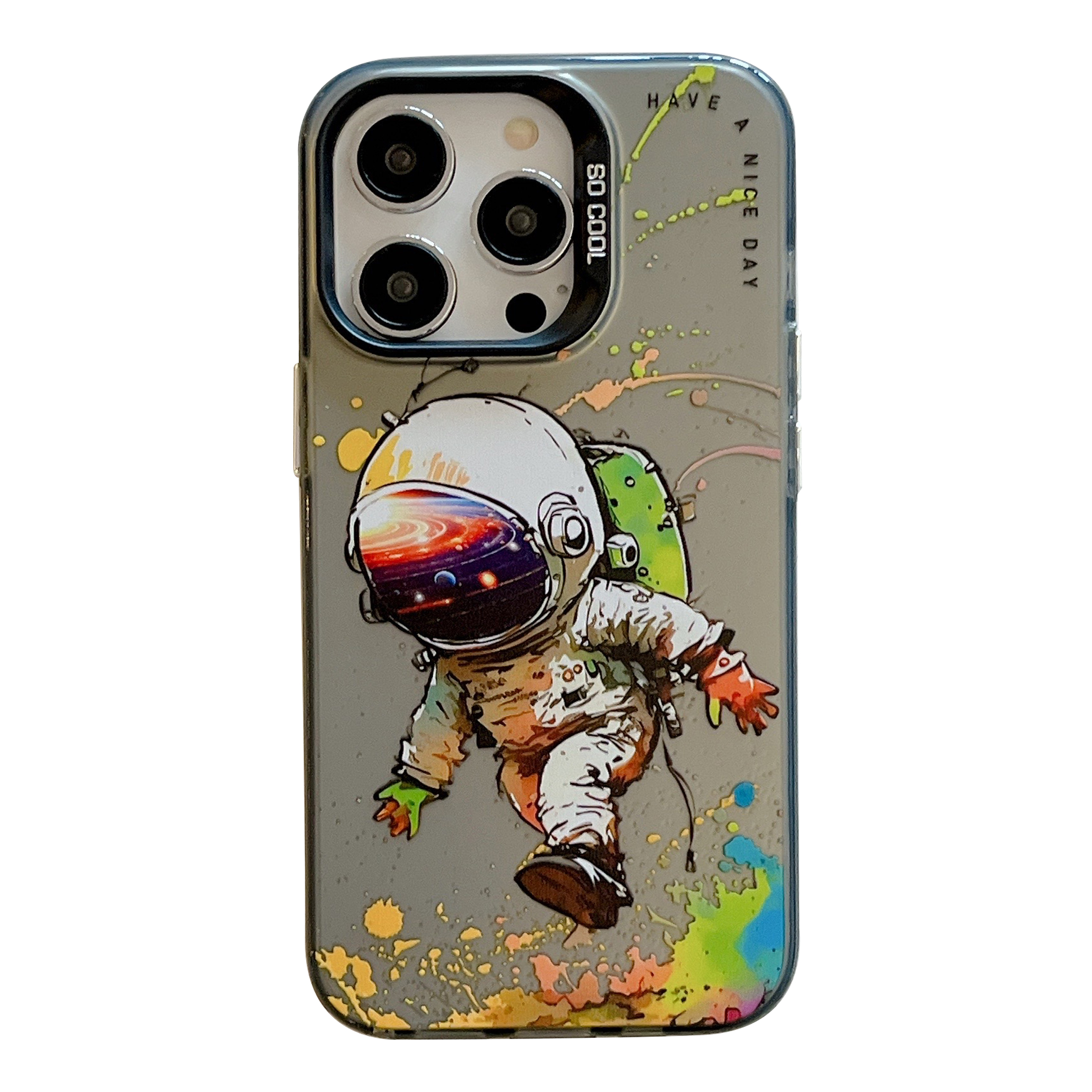 

Für Iphone 13 Pro Animal Muster Druckphase Graffiti Art PC+TPU Schockdcoverabdeckung - Astronaut, iPhone 13 Pro