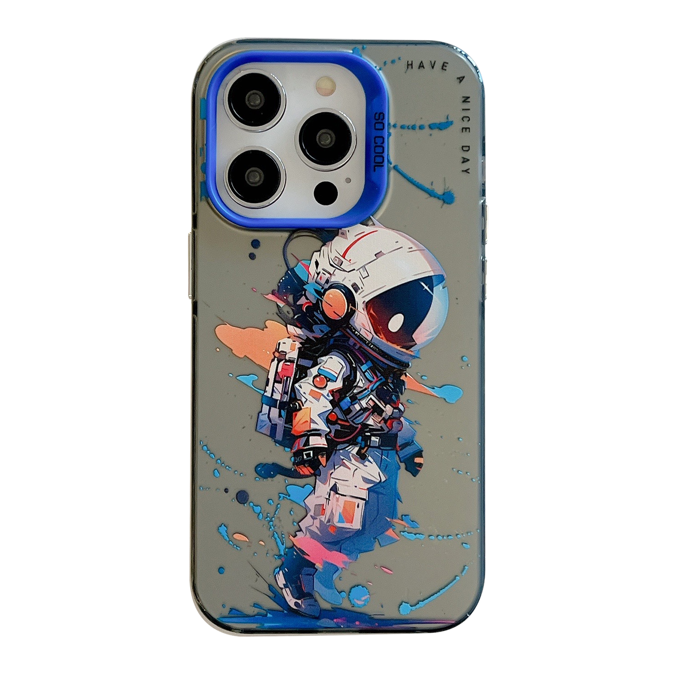 

Für Iphone 13 Pro Animal Muster Druckphase Graffiti Art PC+TPU Schockdcoverabdeckung - Zerfetzter Astronaut, iPhone 13 Pro