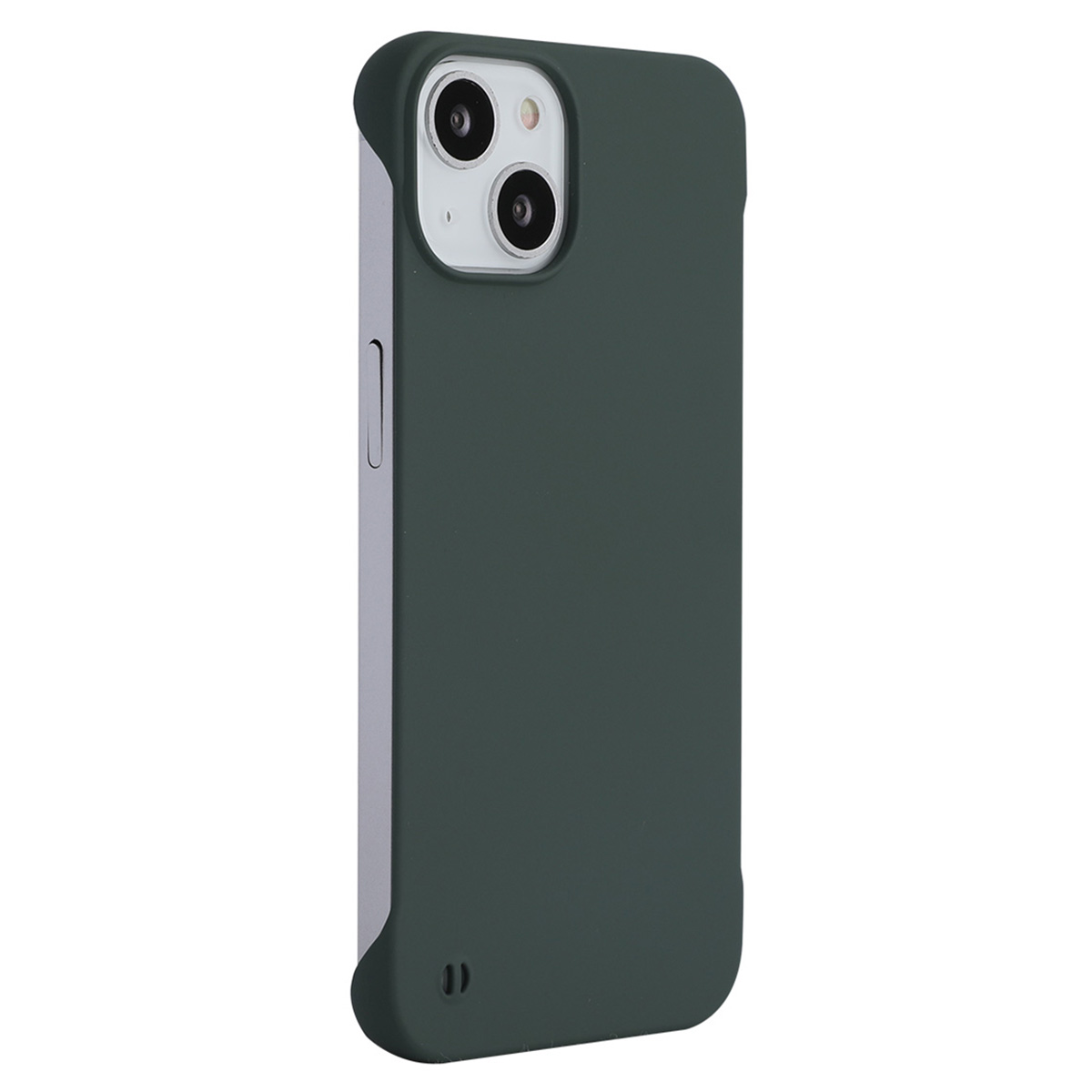 

Enkay Hut Prince Telefon Hülle Für Iphone 15 Plus, Gummierte Matte Hard -pc -rahmenabdeckung - Schwarzgrün, iPhone 15 Plus