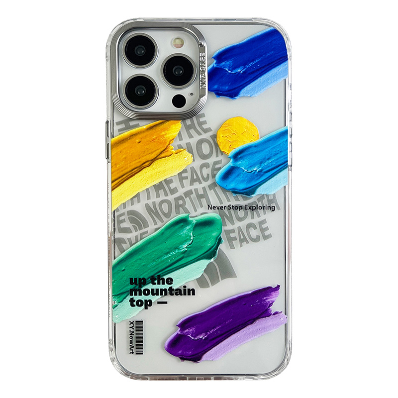 

Für Iphone 13 Pro Max. 6,7 -zoll -ölmalerei PC+TPU Phone Hülle Schockdcover -rückdecke - Künstlerische Schlaganfälle, iPhone 13 Pro Max
