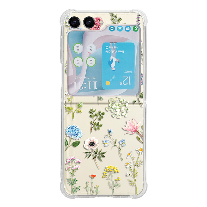

Für Samsung Galaxy Z Flip5 5G TPU Verstalte Komtskapts Muster Drucktele Für Telechung - Kleine Blumen, Galaxy Z Flip5 5G