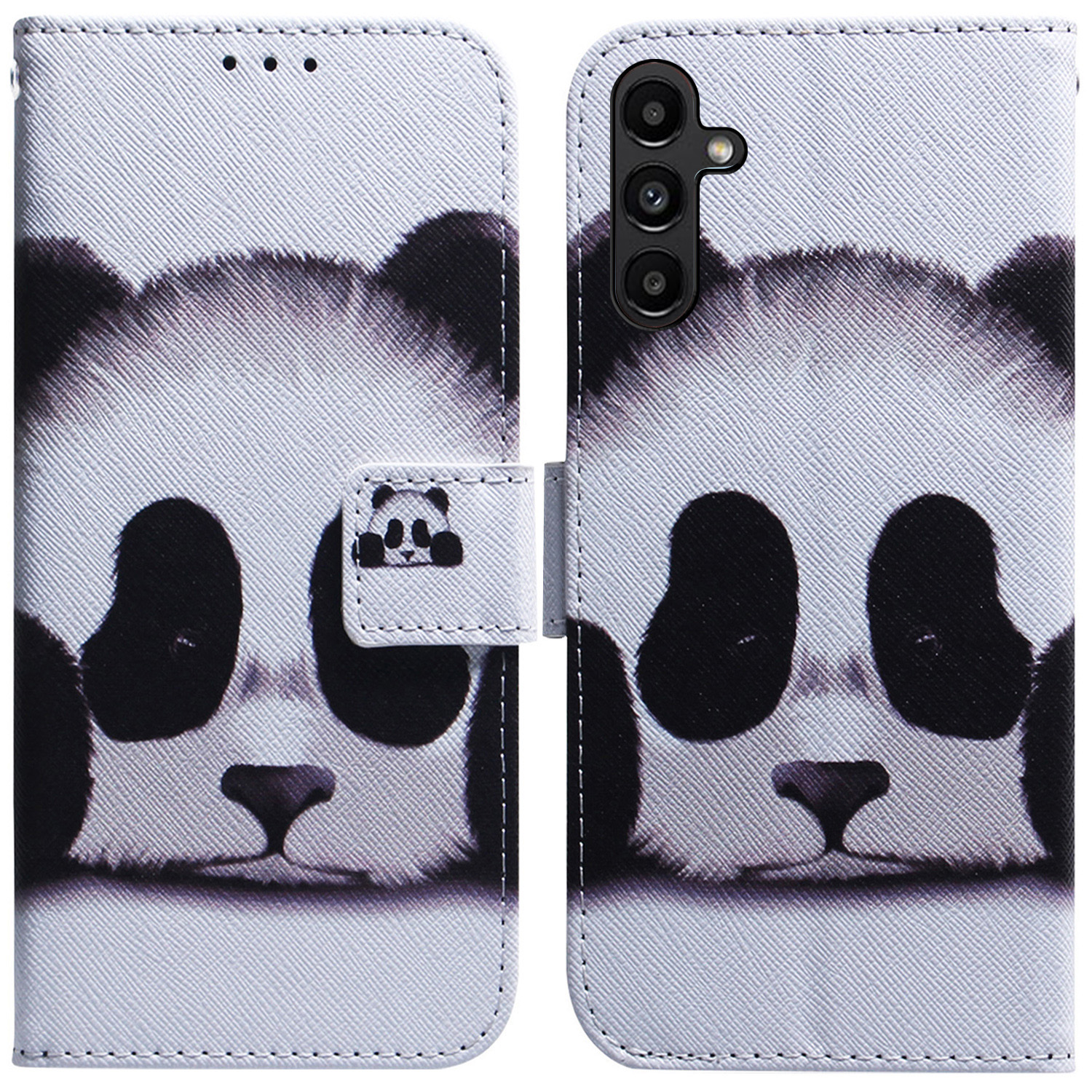 

PU Leder -telefonhülle Für Samsung Galaxy A25 5g, Musterdruck Brieftasche Flip Ständer Abdeckung - Panda, Galaxy A25 5G