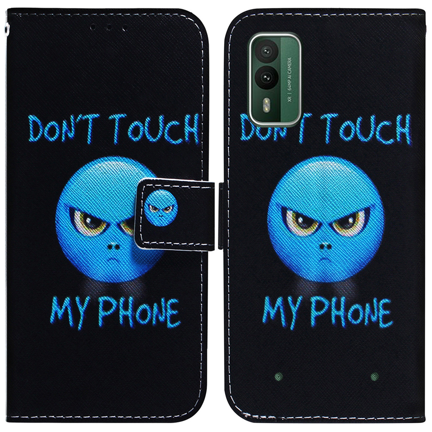 

Für Nokia XR21 PU Leder -abdeckungsmuster Muster Druckbrieftasche Flip Phone Hülle - Berühre Mein Handy Nicht, Nokia XR21