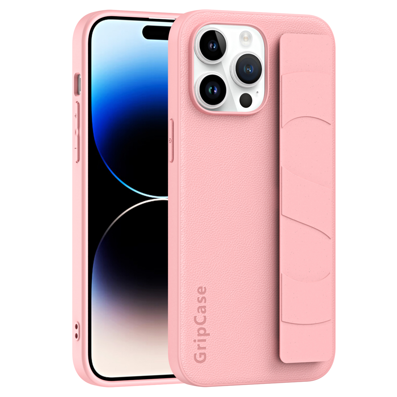 

Telefonabdeckung Mit Armband Für Iphone 15 Pro, PU -leder -pc+tpu Litchi Texture Telefonhülle - Rosa, iPhone 15 Pro