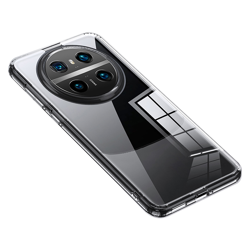 

Für Huawei Mate 60 Pc+tpu-telefonhülle Airbag-ecke Anti-drop-telefon Zurück-deckung - Transparent, Huawei Mate 60