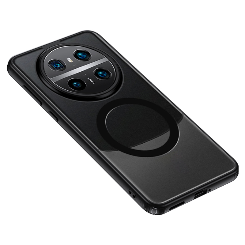 

Für Huawei Mate 60 Magnetic Case PC+TPU Anti-kratzer-telefonabdeckung Kompatibel Mit Magsafe - Matt-schwarz, Huawei Mate 60