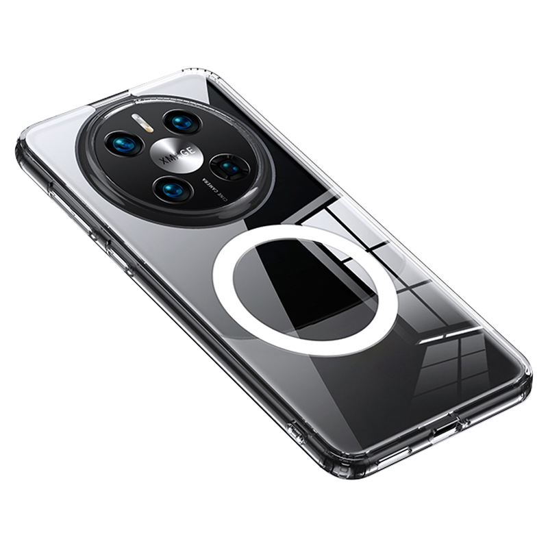 

PC+TPU -telefonkoffer Für Huawei Mate 60 Pro, Magnetische Telefonabdeckung, Die Mit Magsafe Kompatibel Ist - Transparent, Huawei Mate 60 Pro