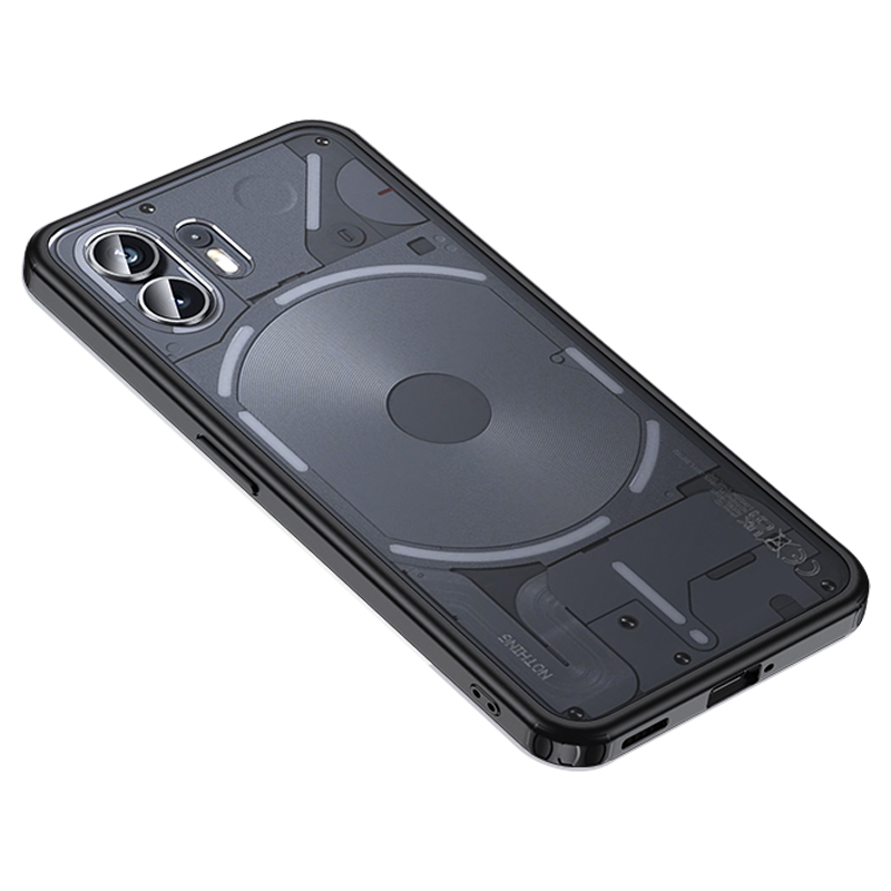 

Für Nichts Telefon (2) Pc+tpu-schutzhelfer Anti-kratzer-telefongehäuse - Matt-schwarz, Nothing Phone (2)