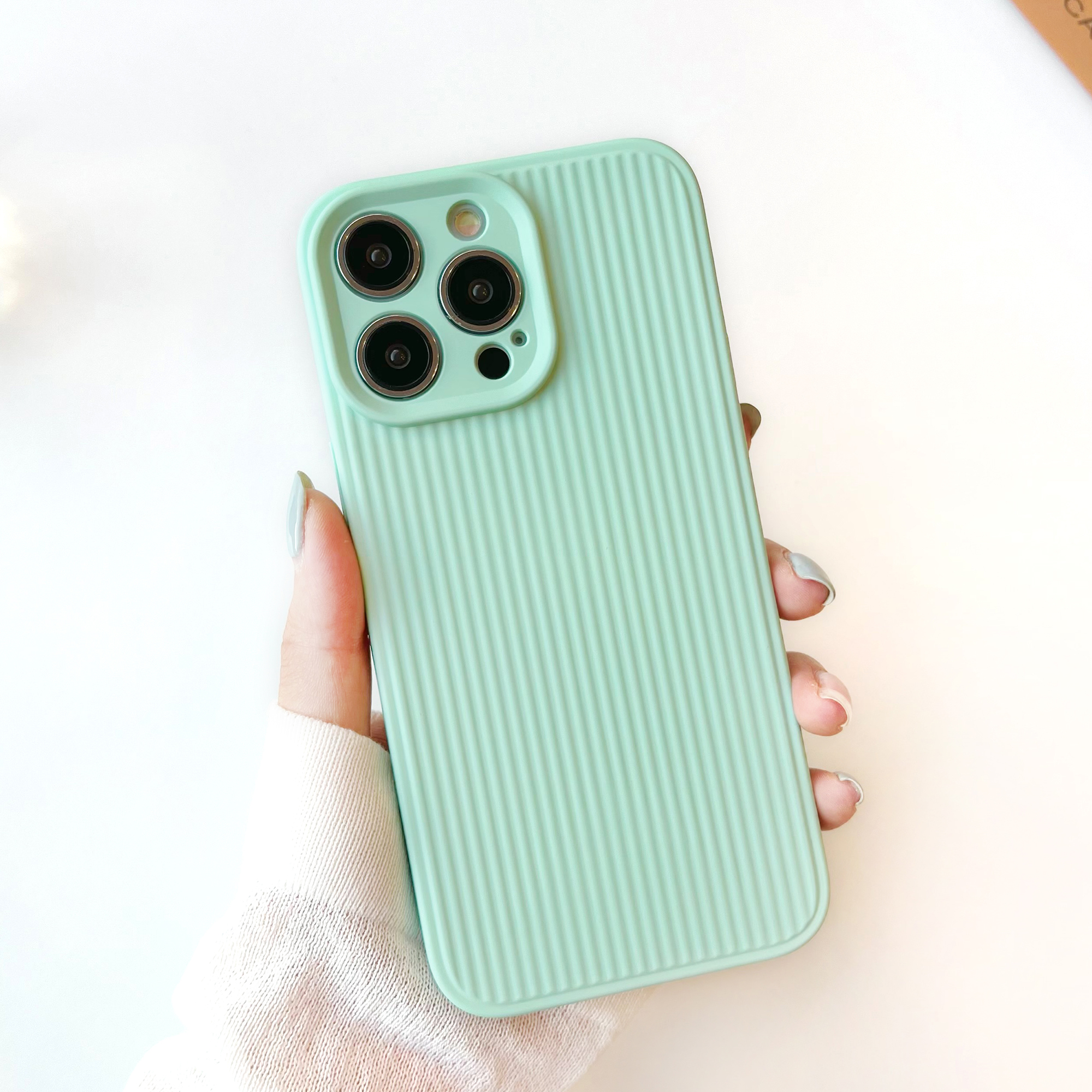 

Für Iphone 14 Pro Flexible TPU Phone Case Anti-Stripes Back Slim Fit Cover - Grün, iPhone 14 Pro