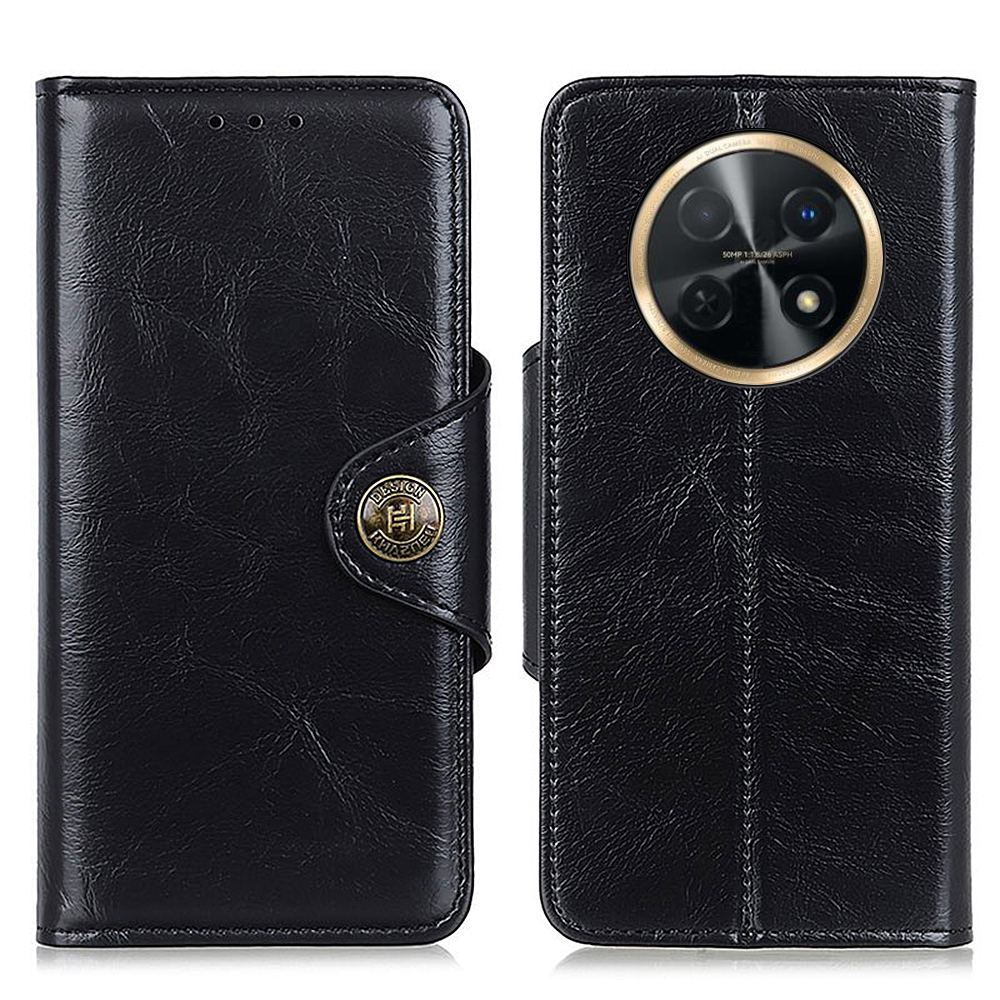 

Khazhen Für Huawei Nova Y91 4g / Genießen Sie 60x Wallet Stand Phone Hülle PU Leder Drop-sof-abdeckung - Schwarz, Huawei nova Y91 4G