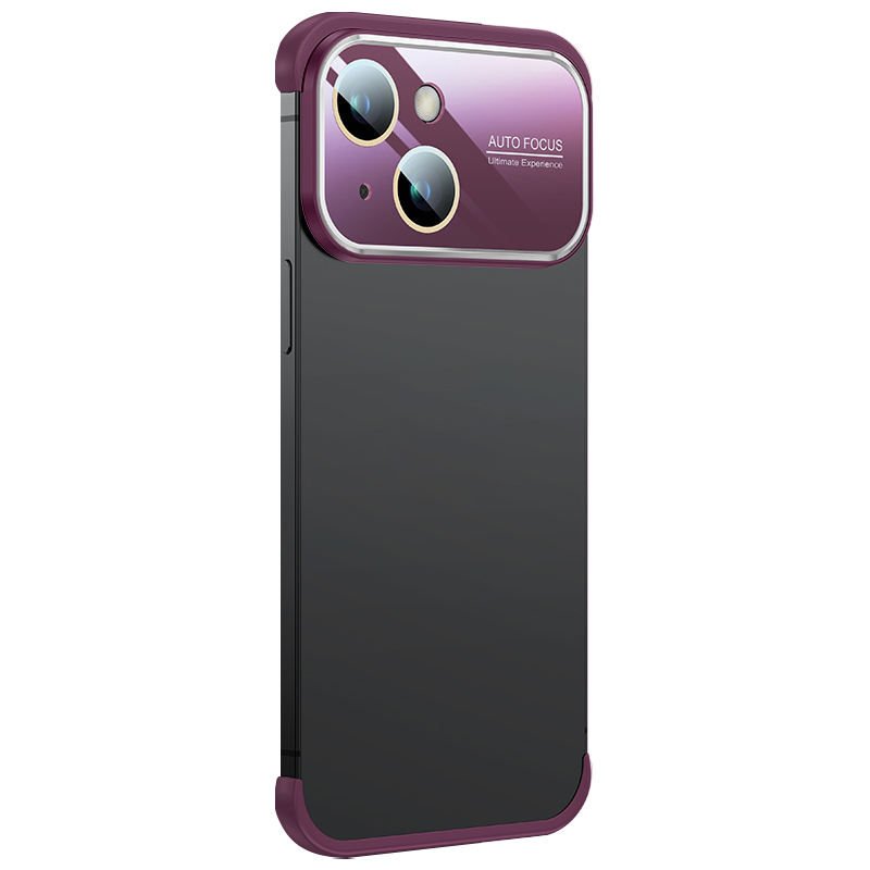 

No-rid Slim Phone-hülle Für Iphone 13 6,1 Zoll Tpu+acryllinse Guard Stoßfänger Hülle - Weinrot, iPhone 13