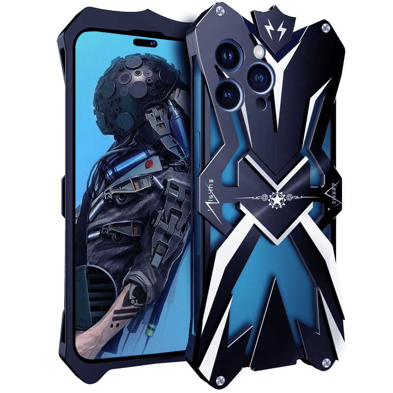

Für Iphone 14 Pro Max Stylish Aluminiumlegierung Phone Hülle Schockschutzschutzabdeckung, iPhone 14 Pro Max
