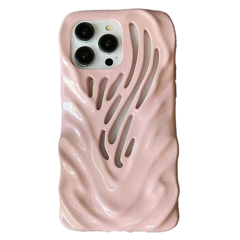 

Für Iphone 14 Pro Max Bonbonfarbe TPU Phone Case Hohl-out-anti-drop-rückenabdeckung - Rosa, iPhone 14 Pro Max