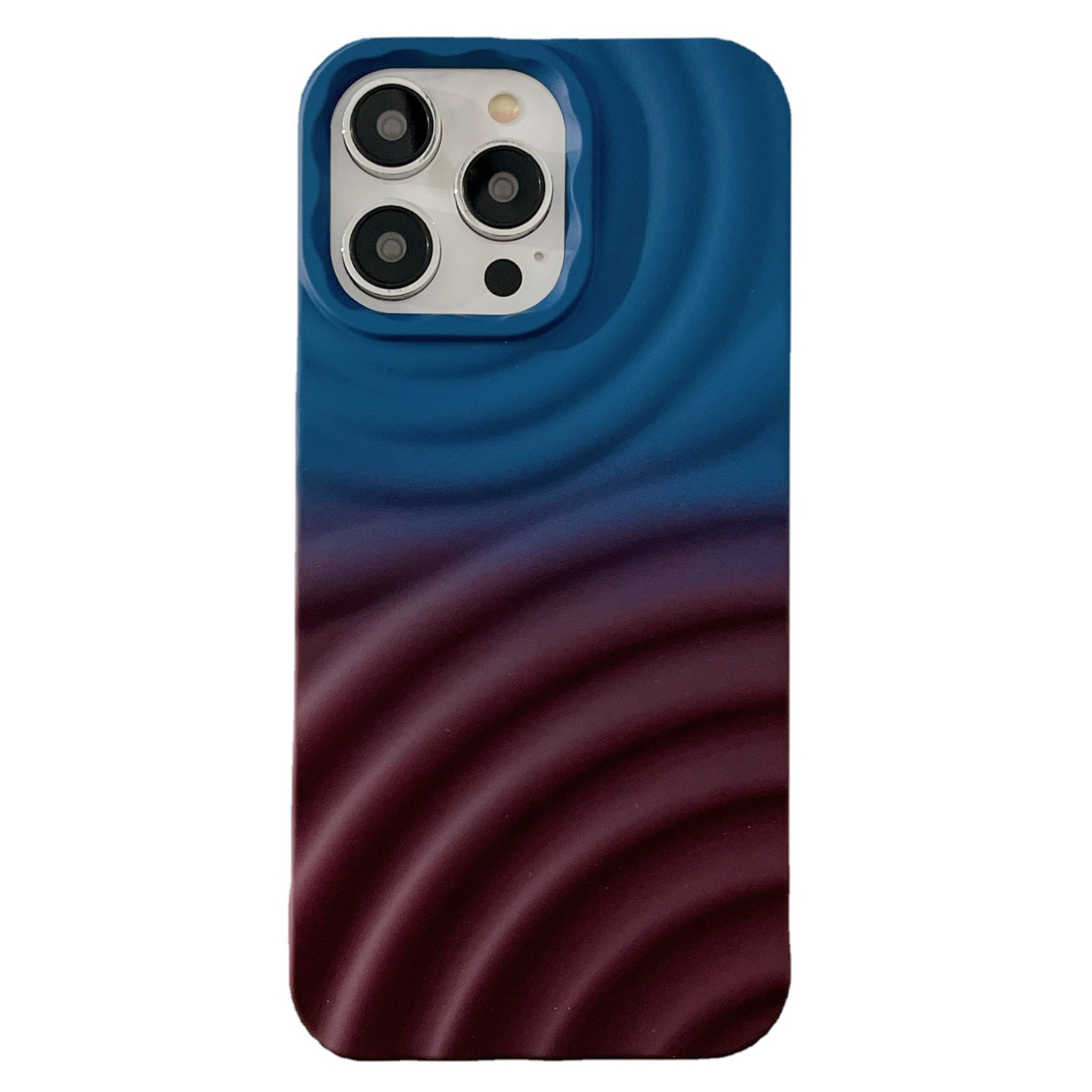

Für Iphone 14 Pro Max Soft TPU Phone Deckabdeckung Gradient Wasser Ripple Textur Hülle - Gradientenblau, iPhone 14 Pro Max