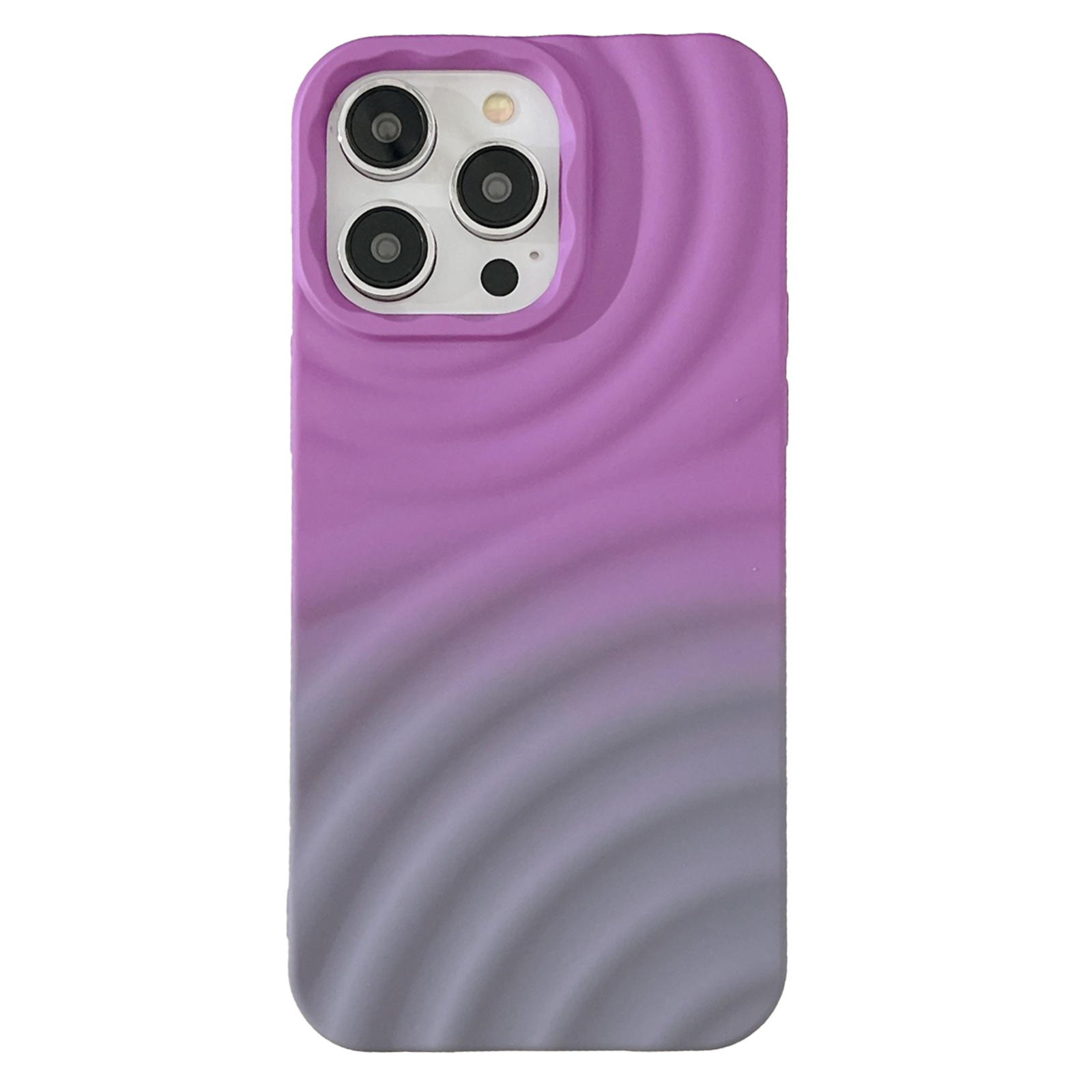 

Für Iphone 14 Pro Max Soft TPU Phone Deckabdeckung Gradient Wasser Ripple Textur Hülle - Gradientenviolett, iPhone 14 Pro Max