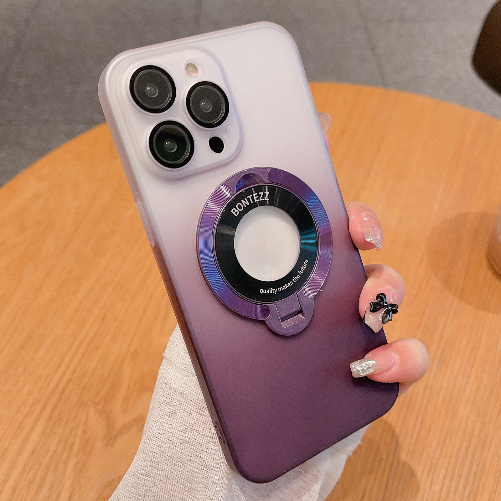

Voero Kickstand -telefonabdeckung Für Iphone 12 Pro Max, Gradientenfarbe PC -telefonhülle Kompatibel Mit Magsafe - Gradientenviolett, iPhone 12 Pro Max