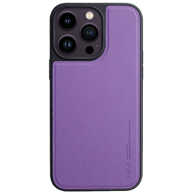 

X-level Für Iphone 15 Pro Schockdopferkase Kompatibel Mit Magsafe PU+TPU Anti-scratch-telefonabdeckung - Lila, iPhone 15 Pro