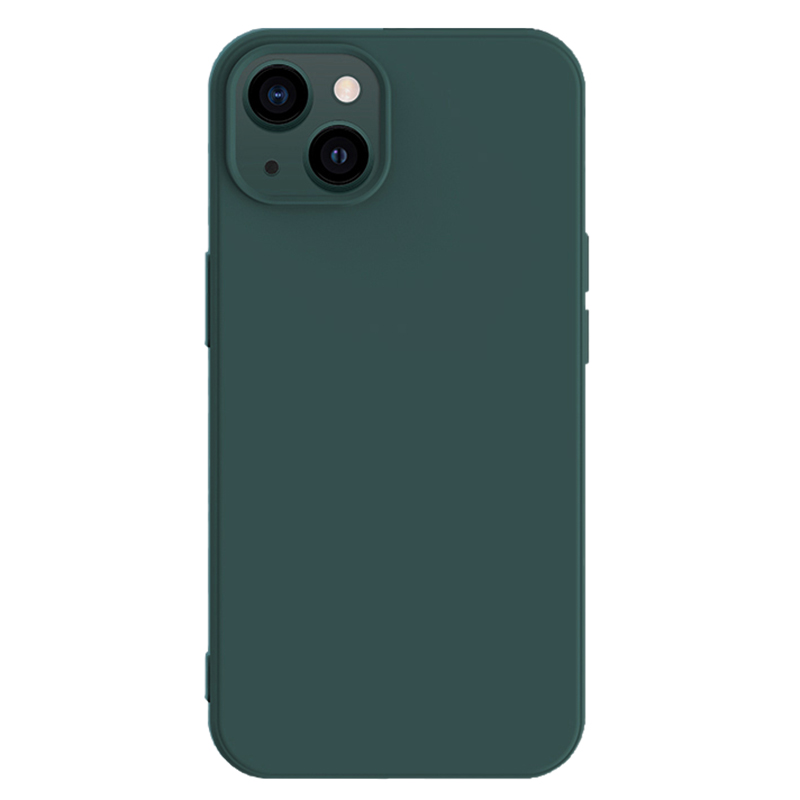 

X-level Für Iphone 15 Anti-drop-tpu-telefonhülle Flüssige Silikontextur Rückdecke - Mitternacht Grün, iPhone 15