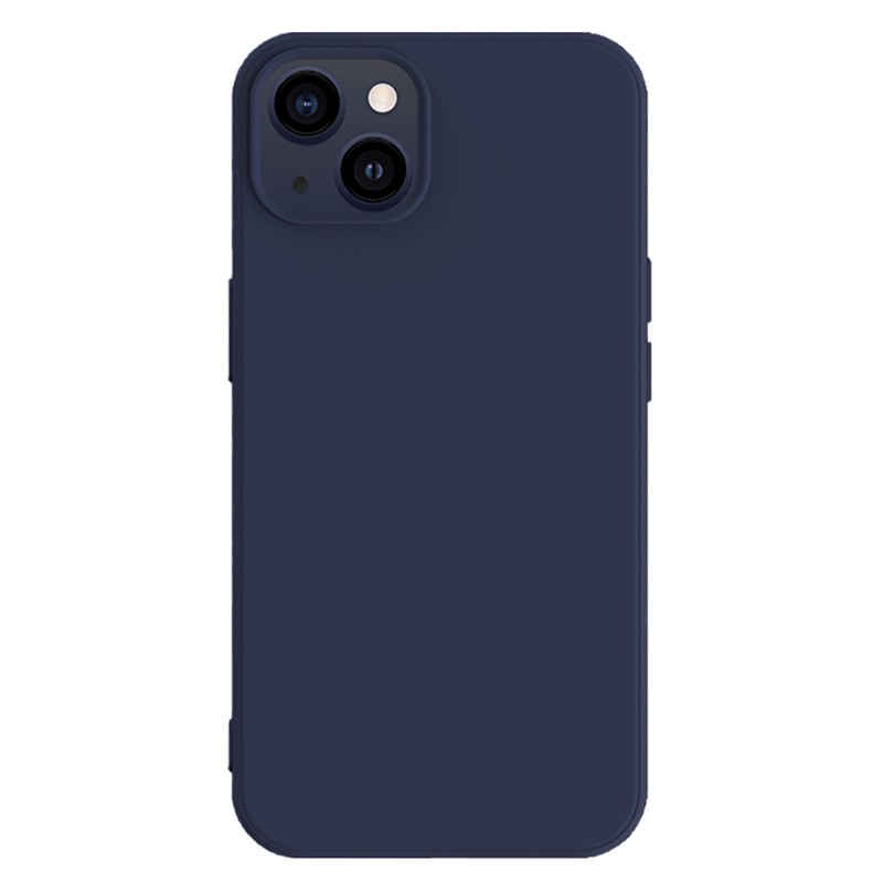 

X-level Für Iphone 15 Anti-drop-tpu-telefonhülle Flüssige Silikontextur Rückdecke - Dunkelblau, iPhone 15